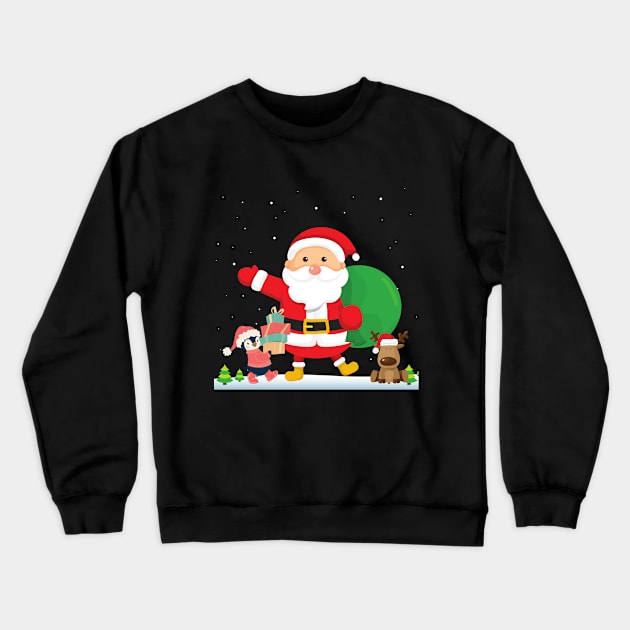 Christmas t-shirt, Merry christmas t-Shirt. Crewneck Sweatshirt by DakhaShop